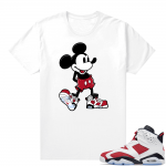 Matching Shirts Jordan 6 Carmine White Sneakerhead Mickey