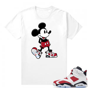 Matching Shirts Jordan 6 Carmine White Sneakerhead Mickey