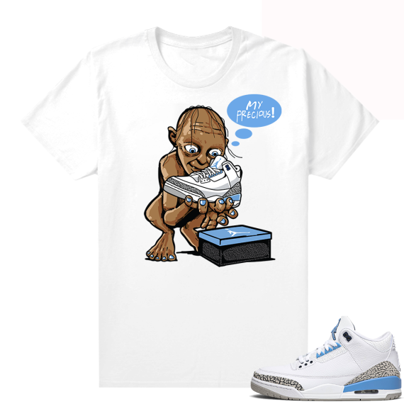 Matching UNC 3s shirt - White - My Precious