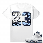 Midnight Navy 6s  Tees White 23