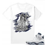 Midnight Navy 6s  Tees White Cash Only