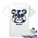 Midnight Navy 6s  Tees White Misunderstood Bear