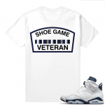 Midnight Navy 6s  Tees White Sneaker Veteran