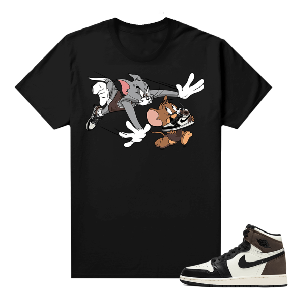 Mocha 1s sneaker tees shirts - Black - Finesse