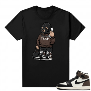 Mocha 1s sneaker tees shirts - Black - Trap Bear