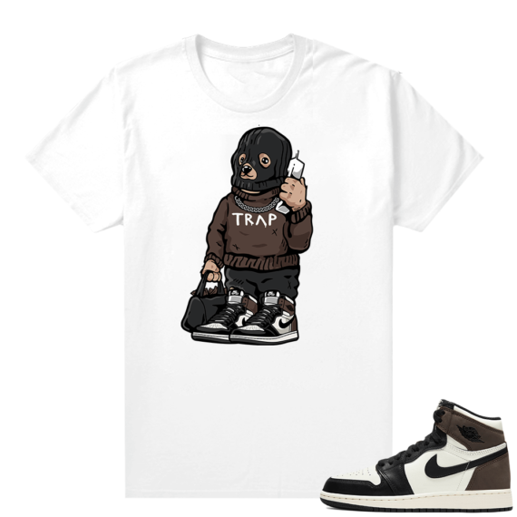 Mocha 1s sneaker tees shirts - White - Trap Bear