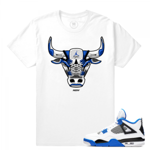 Match Jordan 4 Motorsport | Motorsport Bull | White T shirt