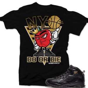 Match NYC 10 Jordan Retros | Do Or Die| Black T shirt