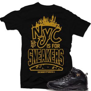 Match NYC 10 Jordan Retros | NYC for Sneakers| Black T shirt