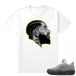 Neon 4s Air Max 95 shirt outfit - White - Prolific