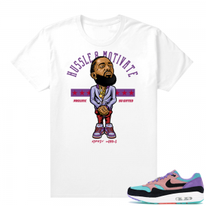 Nike Dunk Low Plum Shirt White - Nipsey Hussle Motivate