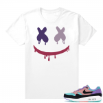 Nike Dunk Low Plum Shirt White - Smiley Drip