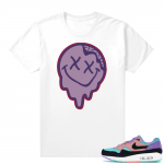 Nike Dunk Low Plum Shirt White - Smiley Slime