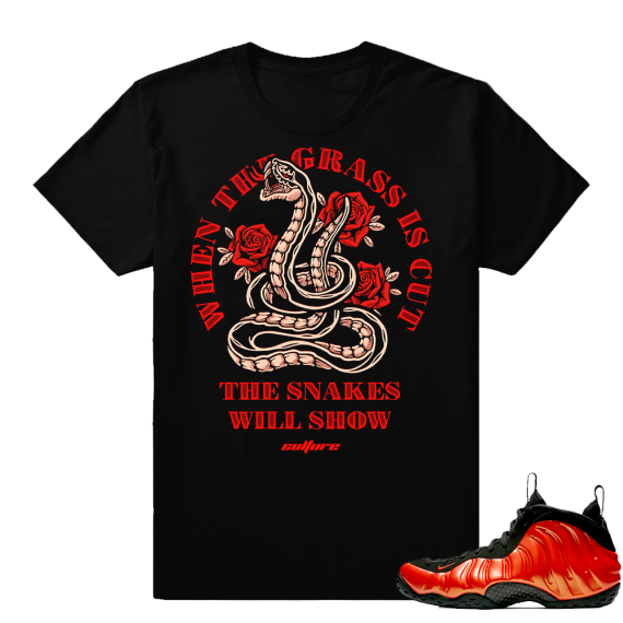 Nike Foams Habanero | Grass Cut | Black shirt