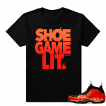 Nike Habanero Foams Shoe Game Lit shirt | Black shirt