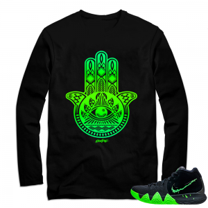 Nike Kyrie 4 Halloween | Hamsa Hand | Black Long Sleeve shirt