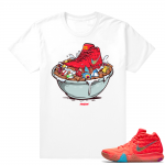 Nike Kyrie 4 Lucky Charms tee shirt  Lucky Charms Bowl  White Tee