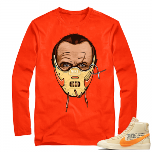 Nike Off-white Orange Shirt | Hannibal Lecter | Orange Long Sleeve shirt