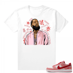 Nike SB Dunk Low StrangeLove shirt White - Nipsey Tribute