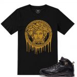 Match NYC 10 Jordan Retros |Medusa Drip| Black T shirt