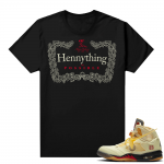 OFF White Jordan 5 Sail Sneaker Tees Shirts - Black - Hennything