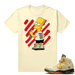 OFF White Jordan 5 Sail Sneaker Tees Shirts - Sail - OFF-Bart