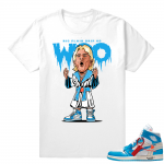 Off white Jordan t shirt  Ric Flair Drip Go Woo  White Tee