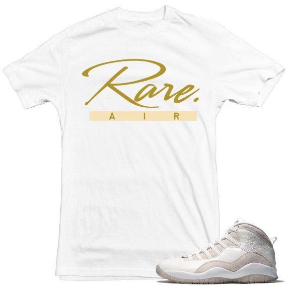 OVO x Jordan 10s shirts to match 'Rare Script' White shirt