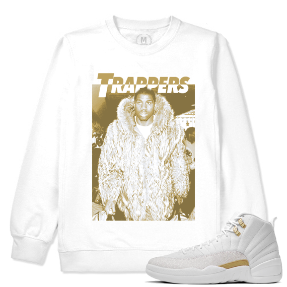 Match OVO 12 Jordan Retro | Trappers Magic | White Crewneck Sweatshirt