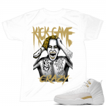 Match OVO 12 Jordan Retro | Kick Game Crazy | White T shirt