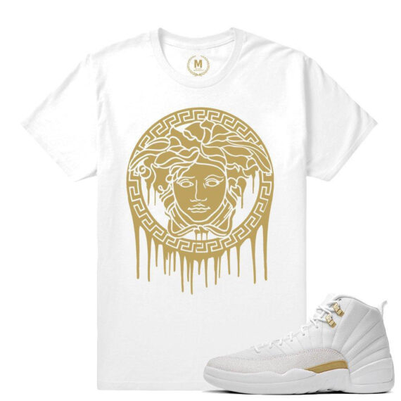 Match OVO 12 Jordan Retro| Medusa Drip | White T shirt