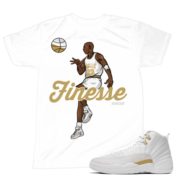 Match OVO 12 Jordan Retro | Finesse Rare Air | White T shirt