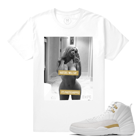 Match OVO 12 Jordan Retro | Haters will Say | White T shirt