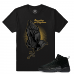 Match Jordan OVO 12 Black | Forgiveness | Black T shirt