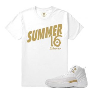 Match OVO 12 Jordan Retro| Summer Take Over | White T shirt