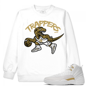 Match OVO 12 Jordan Retro | Trappers | White Crewneck Sweatshirt