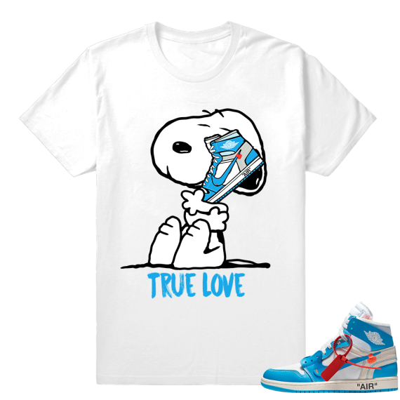 Off white Jordan shirt  True Love  White Tee