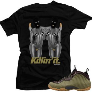 Olive Foams | Matching shirt 'Killing it' | Black shirt