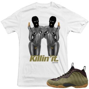 Olive Foams | Matching shirt 'Killing it' | White shirt