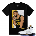 Match Olympic 5 Jordan Retro | 6 God | Black T shirt