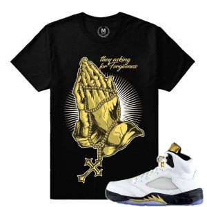 Match Olympic 5 Jordan Retro| Forgiveness|Black T shirt