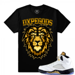 Match Olympic 5 Jordan Retro | Lion Order Dxpe Gods | Black T shirt