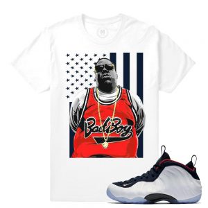 Match Olympic Foams| Biggie Bad Boy | White T shirt