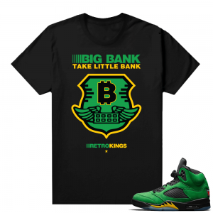 Oregon 5s sneaker tees shirts - Black - Big Bank Brinks