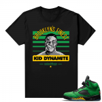 Oregon 5s sneaker tees shirts - Black - Kid Dynamite