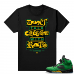 Oregon 5s sneaker tees shirts - Black - No Rats