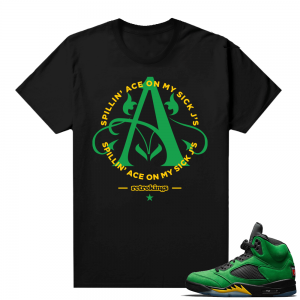 Oregon 5s sneaker tees shirts - Black - Sick Jays