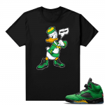 Oregon 5s sneaker tees shirts - Black - Sold Out