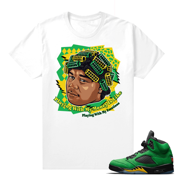 Oregon 5s sneaker tees shirts - White - Big Worm