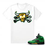 Oregon 5s sneaker tees shirts - White - Bully Bones